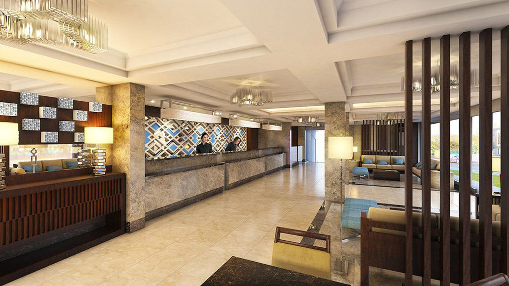 Henann Palm Beach Resort Balabag  Экстерьер фото The lobby of the hotel